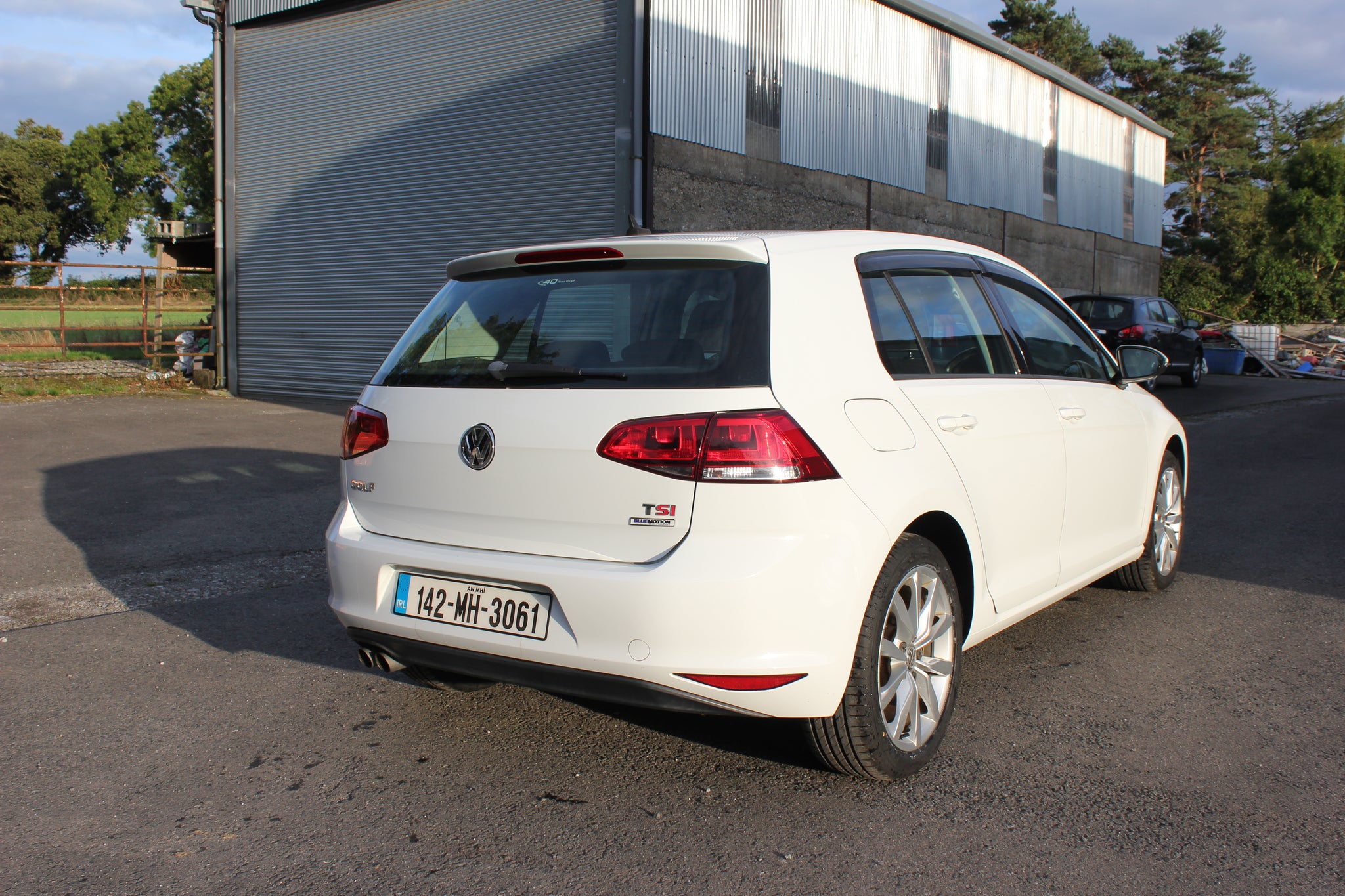 White VW Golf