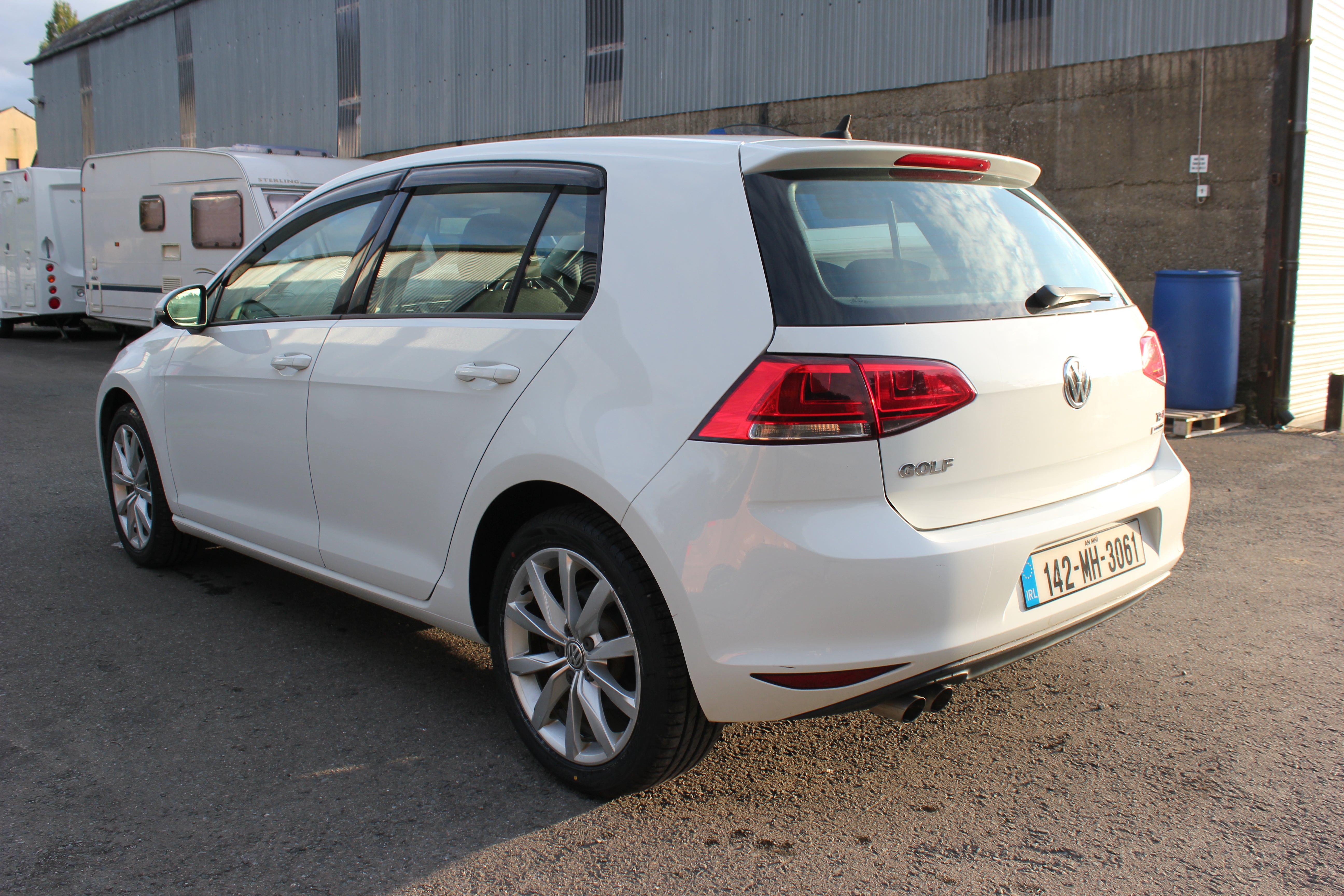 White VW Golf