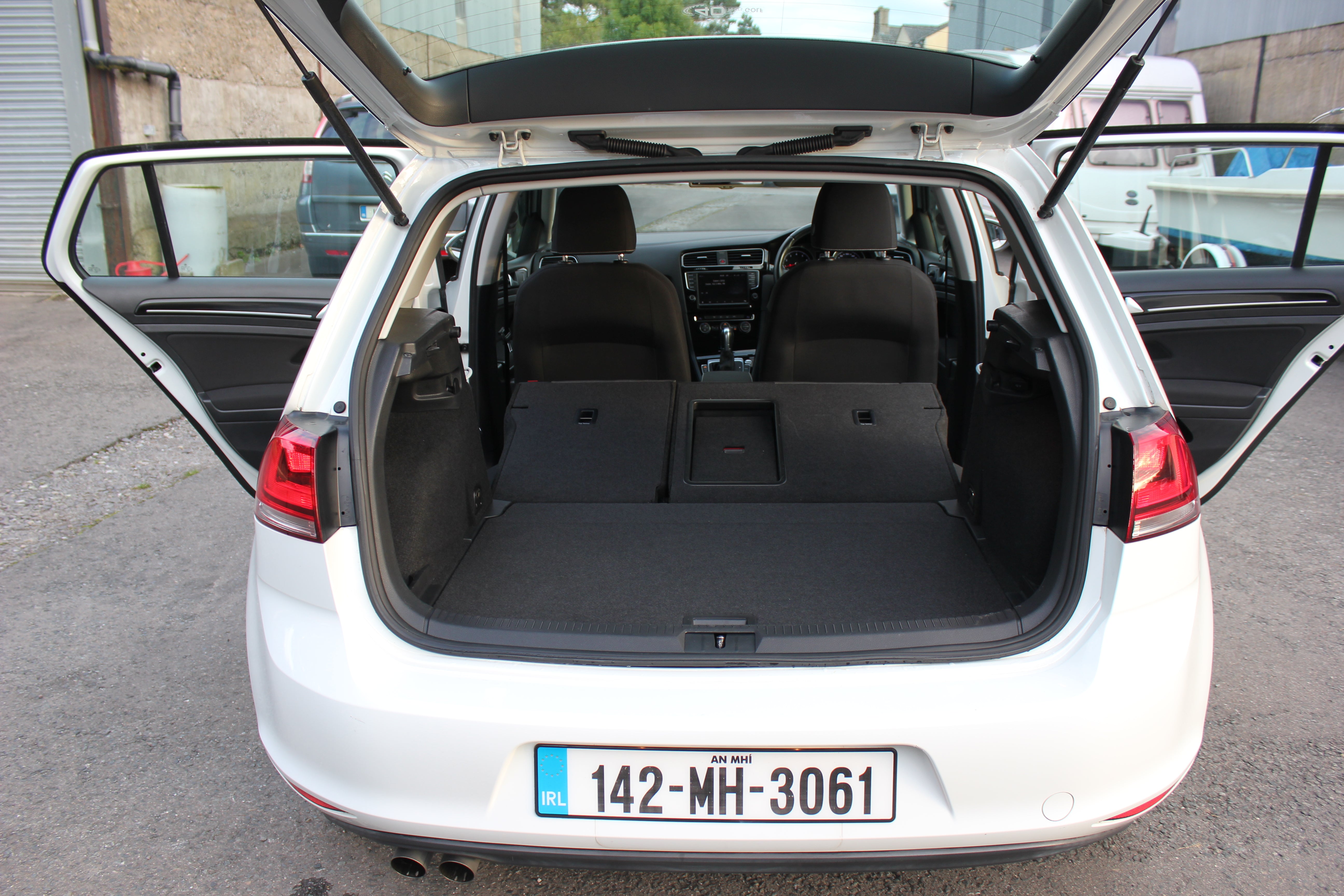 White VW Golf