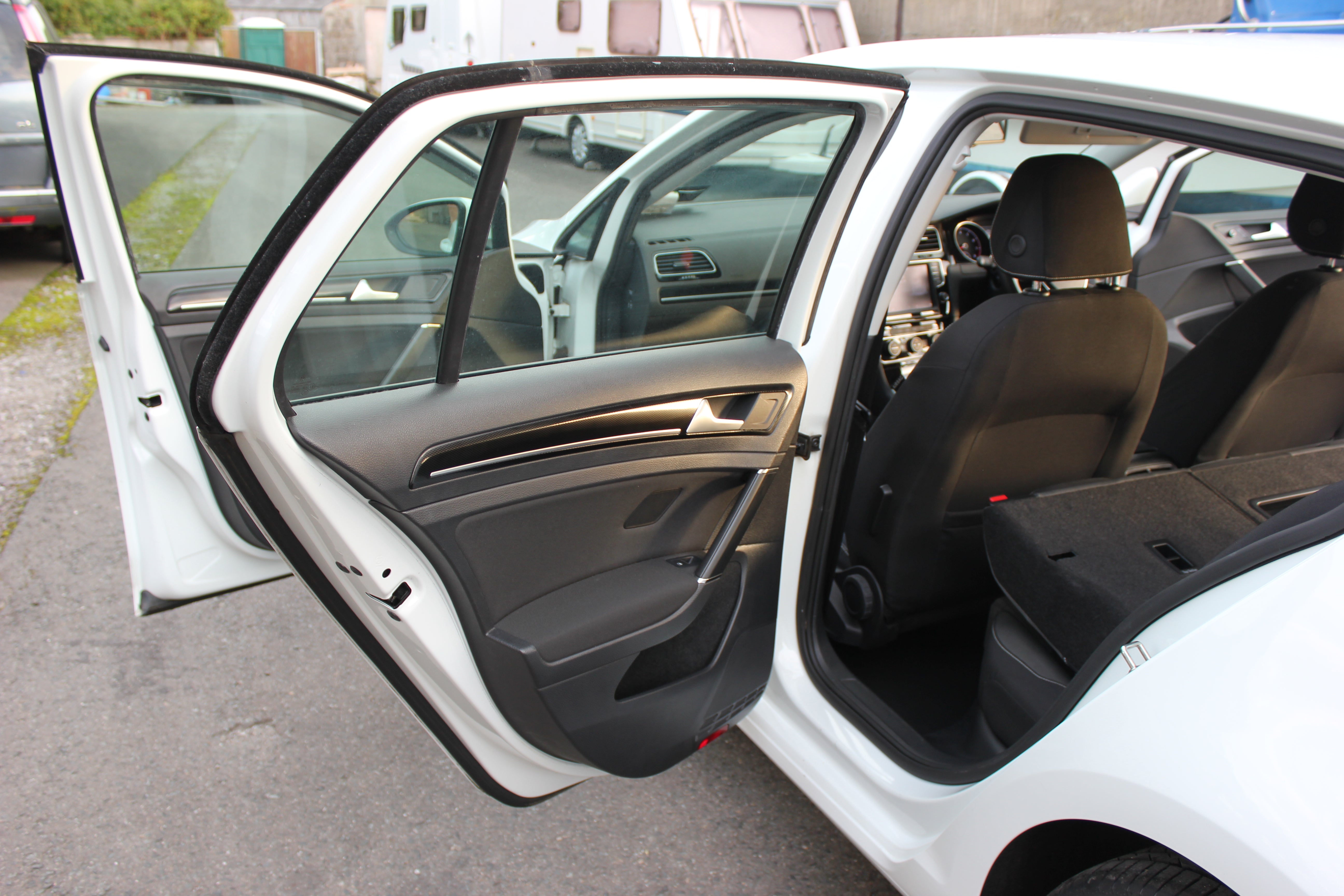 White VW Golf