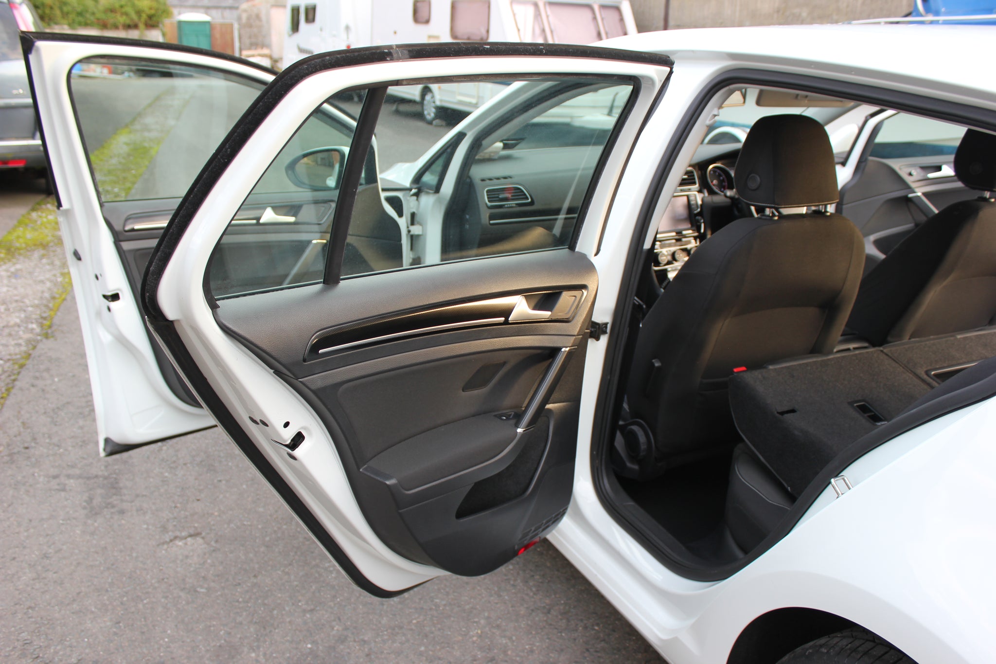 White VW Golf