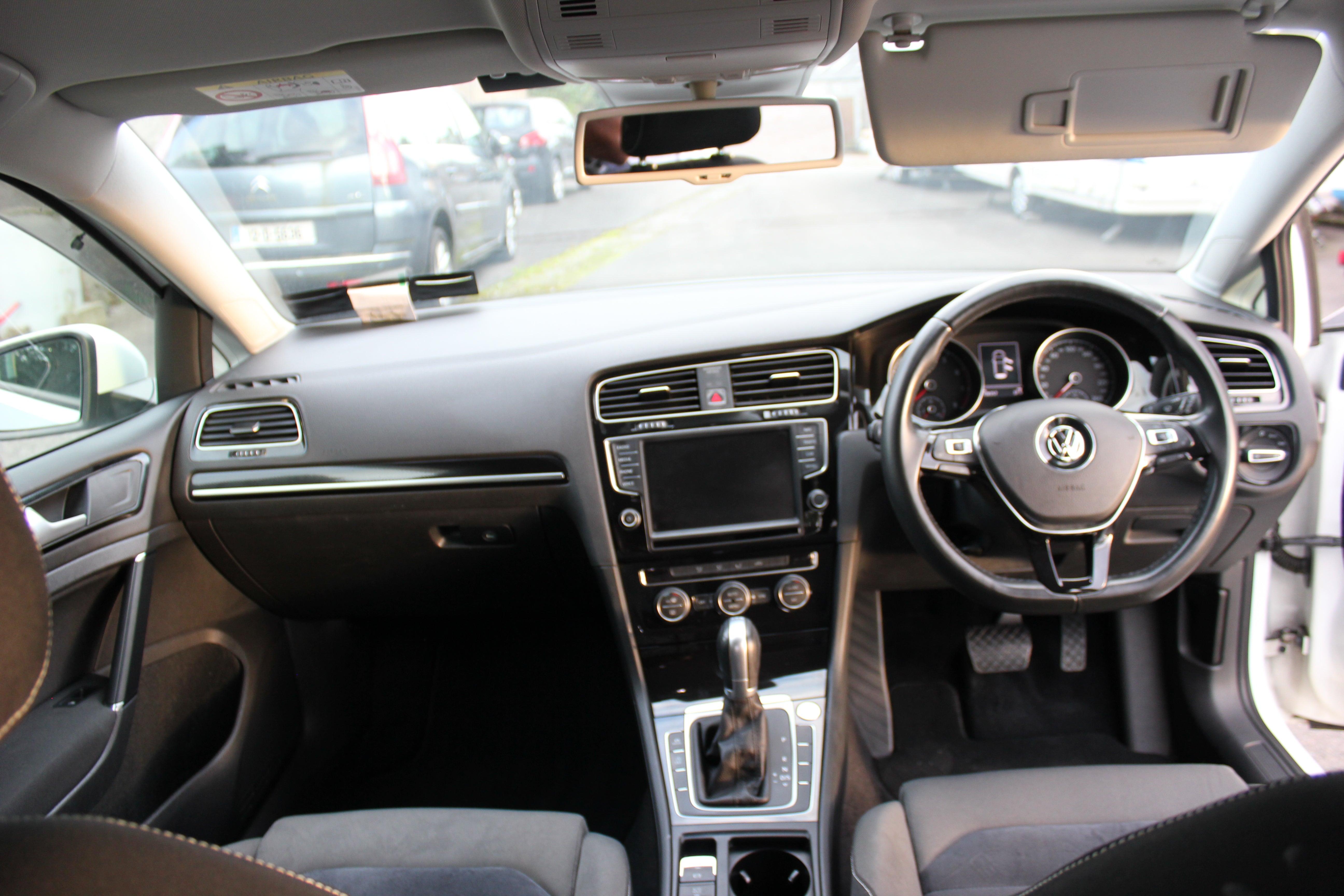 White VW Golf