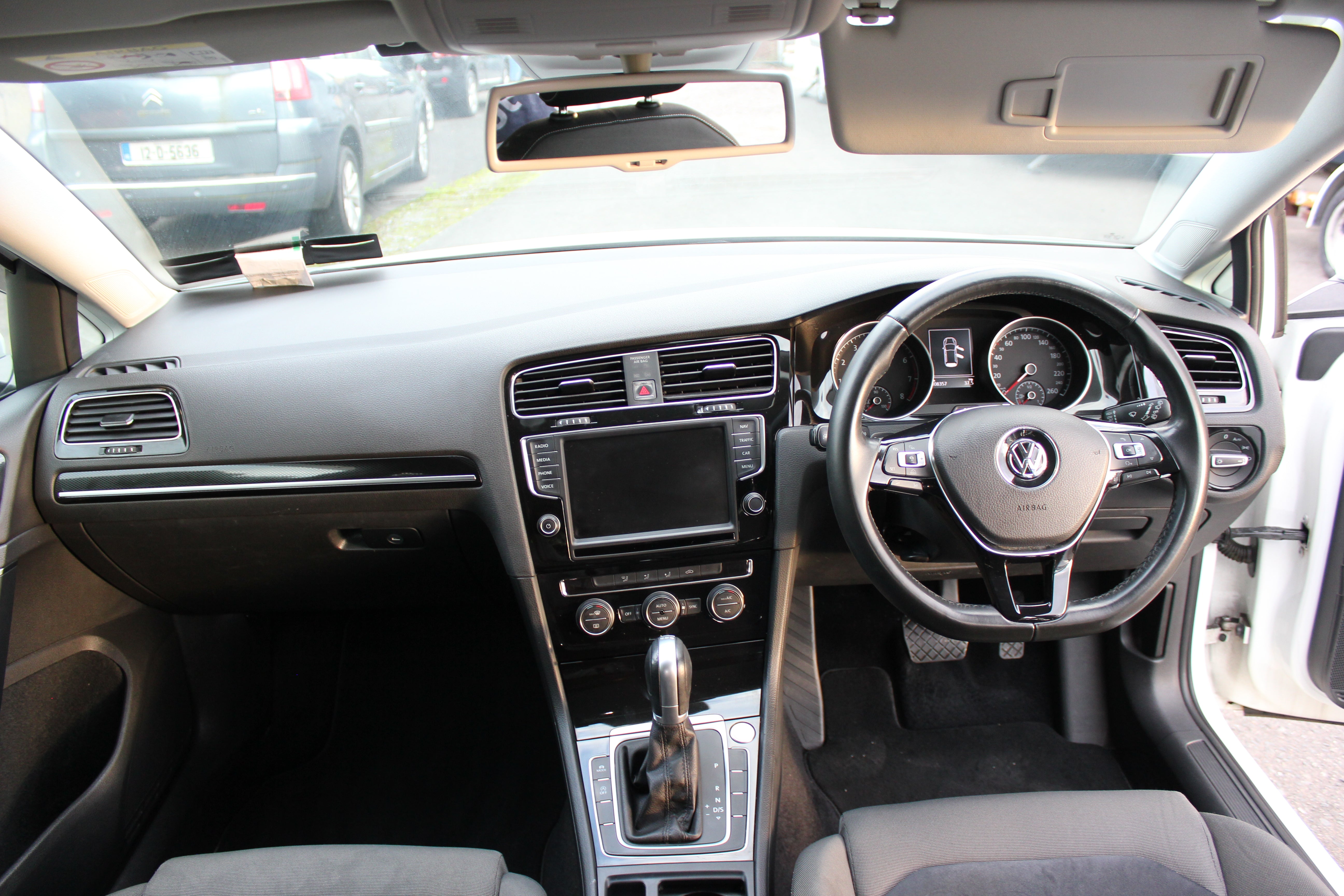 White VW Golf