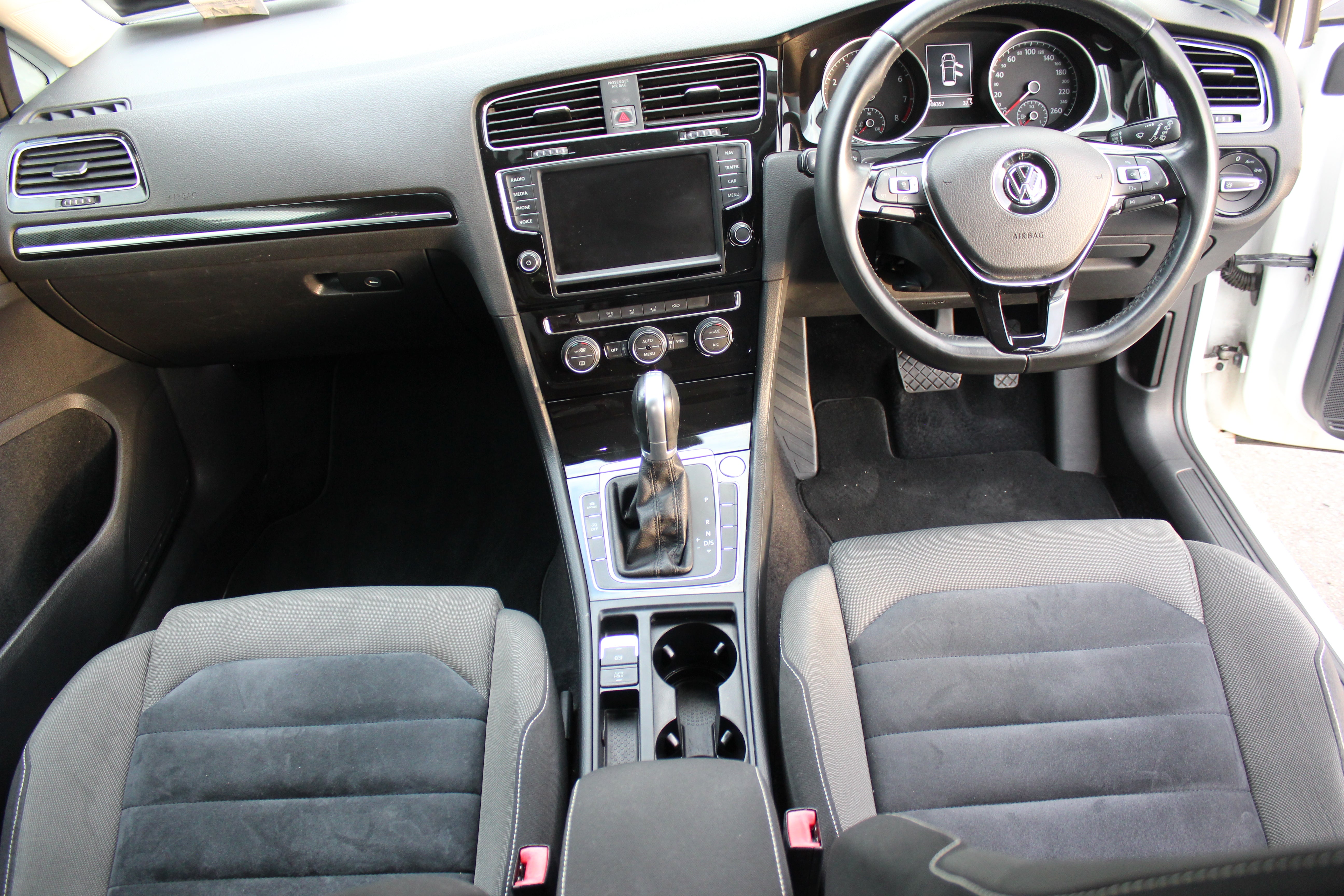 White VW Golf